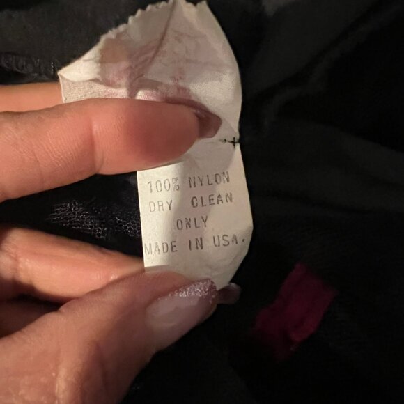 VINTAGE BETSEY JOHNSON PUNK LABEL FLOCKED HEARTS SHEER MAXI TULLE SKIRT ONE SIZE - Picture 7 of 7